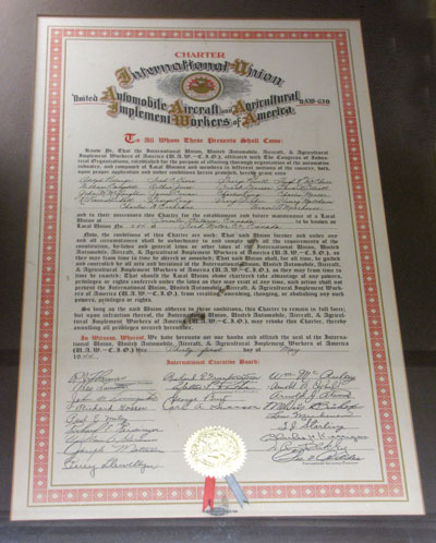 UAW Local 584 Charter 1944
