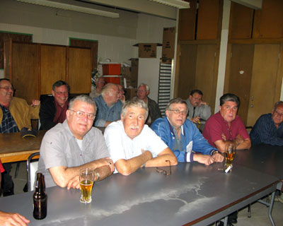 Front- Charlie Zammitt, Bob Stevenson, John Pytel, Doug Scott, Frank Holtman. (Back Row) Doug Berry, Wayne Kerr, Jim McCurdy, Ken Cuthbert, Norm Collins, Tom Reilly and Local 707 member