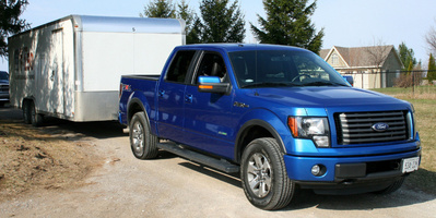 The Ford F-150 EcoBoost provided lots of low-end grunt with little effort.