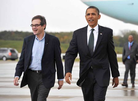 UAW President Bob King accompanies President Barack Obama Friday on Obama’s visit to Metro Detroit. (Mandel Ngan / Getty Images)