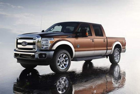 The F-250 has a claim frequency of seven per 1,000 insured vehicle years, or six times the average for all autos in a survey of 2010-12 data.The 2010 Ford Super Duty features all-new diesel and gasoline engines and maintains best-in-class towing and payload capability. (Ford)