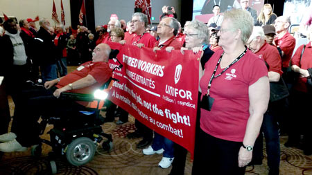 Rick at the Dec 4, 2015 Retirees  Rally in Toronto - Photo by Chris Wilski