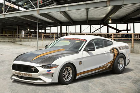 The newest rendition of the Cobra Jet is designed to run a quarter-mile track in the mid 8-second range at about 150 mph. (Photo: Ford Motor Co.)