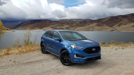 The 2019 Ford Edge ST is not your average SUV. It provides SUV performance for an affordable price compared to the Jeep Trackhawk and Mercedes-AMG GLE. Offered in an exclusive Ford Performance Metallic Blue, it's the color to get.