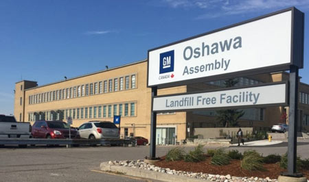 General Motors will not allot product to its Oshawa Assembly Plant and two other assembly plants in the United States after 2019.