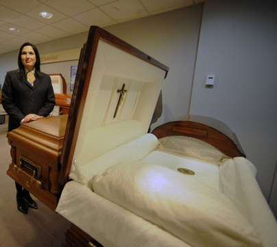 Victoria Glencross is a funeral director and pre-need manager at the Cardinal Funeral home in Toronto. 