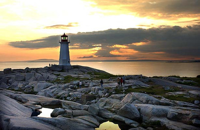 According to legend, Peggys' Cove was named after the only survivor of a schooner that ran aground and sank in 1800...a woman named Margret. Local folk called her "Peggy" and her home came to be known as Peggy's Cove. (Nov. 15, 2008) 